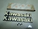 KAWASAKI Z1000-Z650-Z400-Z250-Z200-KH110 EMBLEM FUEL TANK BRAND LCK NEW 1 PAIR