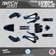 Graphics Kit for Cobra CX50 JR (2012-2015) Twitch Series - Cyan