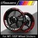 Reflective Motorcycle Wheel Sticker Rim Tape Decals Fits For YAMAHA MT10SP