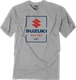 FACTORY EFFEX Suzuki Victory T-Shirt Heather Gray Medium 26-87402