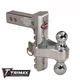 Trimax Razor Alum RP 8" Adjustable Tow Hitch Receiver w/ 2 & 2-5/16" Double Ball