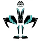 Kit Motorcycle Stickers 3d Full Graphics compatible with Yamaha MT 09 2024 Cyan