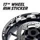 SP13 17'' Rim Wheel Stickers Decal Kit For Suzuki GSR 750 11-16 15 14 13 12
