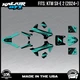 Graphics Kit for KTM Electric Mini SXE2 (2024+) Bash Series - Teal Shift