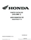 Parts Manual Honda ARX1200N3 2002-2005 AQUATRAX F-12 Volume 1 : 14HW12E1P