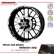 For Yamaha MT-03 MT03 Motorcycle 17" Rim Wheel Sticker Reflective Stripe Tape