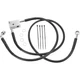 Drag Specialties +3" Brake Line - Rear - Black Vinyl -  SFTL 00-3 1741-2952