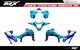 Fits YAMAHA YFZ450R 450X (2014 to 2024) graphic kit decals stickers racing yfz
