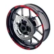 For Honda CBR650R 19-24 23 22 21 20 Wheel Edge Rim Stickers 17 inch S03B Red