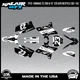 Graphics Kit for Yamaha YZ250 YZ125 (2002-2014) UFO PLASTICS Evader - White