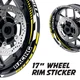 GP09 Wheel Rim Sticker Set For Suzuki GSXR1000 Bandit GSF 1250 GSXR750