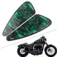 Green Skull Motorcycle Decals Fuel Gas Tank Pad Stickers for Harley XL883 1200