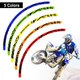 21''&18'' W01B Dirt Bike Strips Rim Sticker Decal For Honda CRF 450X 2005-2021
