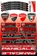 Ducati Panigale R 899 949 1199 1299 motorcycle decal set 49 stickers Laminated