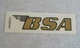 BSA Motorcycle - GOLD - 3M Decal 4.5" x 1" - Oil in Frame