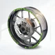 Green 17'' Rim Wheel Sticker Decal Strip Tape W01B For Yamaha YZF-R1S