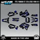 Graphics Kit for Yamaha YZ250 YZ125 (1996-2001) YZ 250 YZ 125 Rebel - BLUE-SHIFT