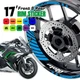 AA02 17 inch Wheel Rim Sticker Stripe For Suzuki GSXS1000 16-19 16 17 18 19