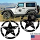 2Pcs 20" Military Army Star Style Decal Sticker Hood Side Door For Jeep Wrangler