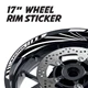 TTIN 17'' Rim Wheel Stickers Decal Graphic Kit Set For Suzuki SV 650X 19-20