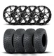 ITP Tornado 14" Matte Black Wheels And Terra Hook Tires [27x11-14]