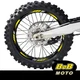YELLOW Digital Wheel Stickers Decals Dirt Bike For Honda CRF 250RX 19-21 20