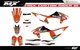 Fit KTM XCW XCFW EXC EXCF 2020 to 2023 & 2019 to 2022 SX SXF XC XCF graphic kit