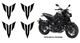 x4 40mm Yamaha MT Logo Decal Sticker MT125 MT03 MT07 MT09 MT10 Oracal Matt Black