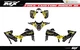 Fits YAMAHA YFZ450R 450X (2014 to 2024) graphic kit decals stickers racing yfz