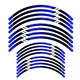 D01B Blue 21" 19 inch Wheel Rim Tape Decal Sticker For Yamaha Dirt Bike