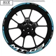 Mt 03 Motorcycle Wheel Decal 17'' Rim Sticker Wheels Sticker For Yamaha Mt-03