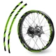Green W02B Wheel Rim Sticker Decal Tapes For Yamaha TT-R 230 2011-2021