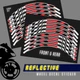 Retroreflective 17" Rim Wheel Sticker SH17 For Yamaha YZF 600R Thundercat 96-07