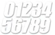Dcor 45-14-7 Individual Numbers 4in. - No.7 - White