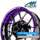 Racing 17 Inch White Rim Stickers AA02 For Suzuki Katana GSX 600F 89-06 03 04 05