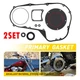 2Set Clutch Primary Cover Gasket Seals for Harley Electra Glide Road King EOA