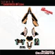Graphics Kit 4 KTM 2007-10 SX Sxf Exc 125 150 200 250 300 450 PaintStain Decals