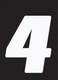 DIRT DIGITS #4 5" Black Competition Number Plate Decals 3/PK DD53B-4 09-6444 165