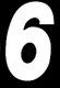 DIRT DIGITS SX 8" White #6 Super X Numbers 3-Pack SX83W-6