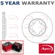 Apec Front Brake Disc Fits Rover 600 Honda Accord 1.9 2.0 2.2 2.3 2.5