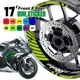 AA02 17 inch Wheel Rim Sticker Stripe For Suzuki GSXS750 15-20 15 16 17 18