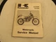 1993 KAWASAKI KLX250R GENUINE OEM MOTORCYCLE SERVICE MANUAL/ PART# 99924-1165-01
