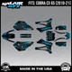 Graphics Kit for Cobra CX65 (2010-2021) CX 65 Twitch Series - Cyan