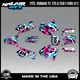 Graphics Kit for Yamaha YZ250 YZ125 YZ 250 (1996-2001) Invasion - MAGENTA