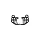 MotoSport Rock Standard Nerf Bars - Black SNB-188-T1-BKCL77