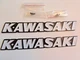 Kawasaki Z1 Fuel Tank Emblems & Screws. 56014-1013 & 56014-1014. OSVP-019