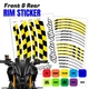 AA01 17 inch Wheel Rim Sticker Checkered For Ducati Monster 750 97-11 97