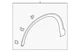Genuine Honda Wheel Opening Molding 74165-T0A-A02