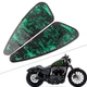 Green Skull Motorcycle Decals Fuel Gas Tank Pad Stickers for Harley XL883 1200