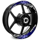 For Yamaha MT10 18-24 23 22 21 20 19 Wheel Inner Rim Stickers 17 inch S07B Blue